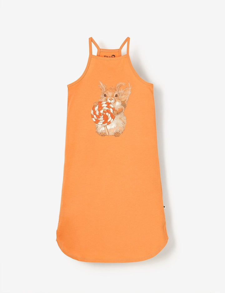 Organic Cami Midi Dress - Lolly Squirrel