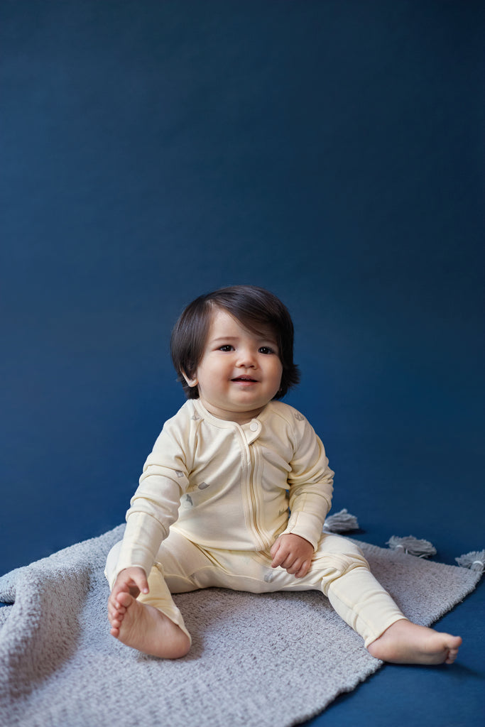 Baby Jersey Playsuit - Cream