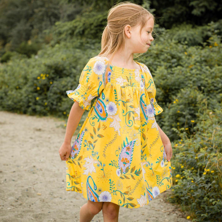 Olivia Dress - Sunshine Paisley