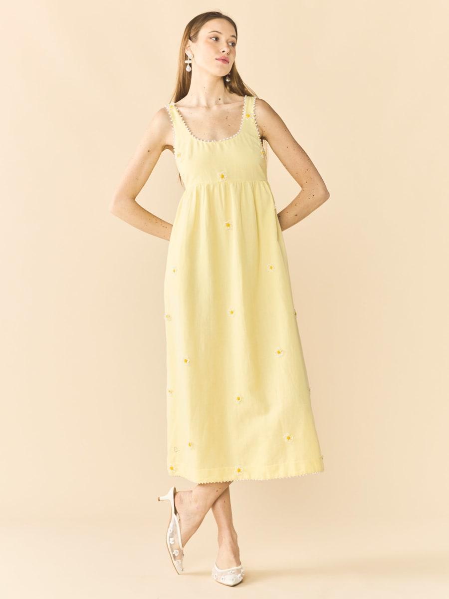 Daisy Dress - Soft Butter Yellow