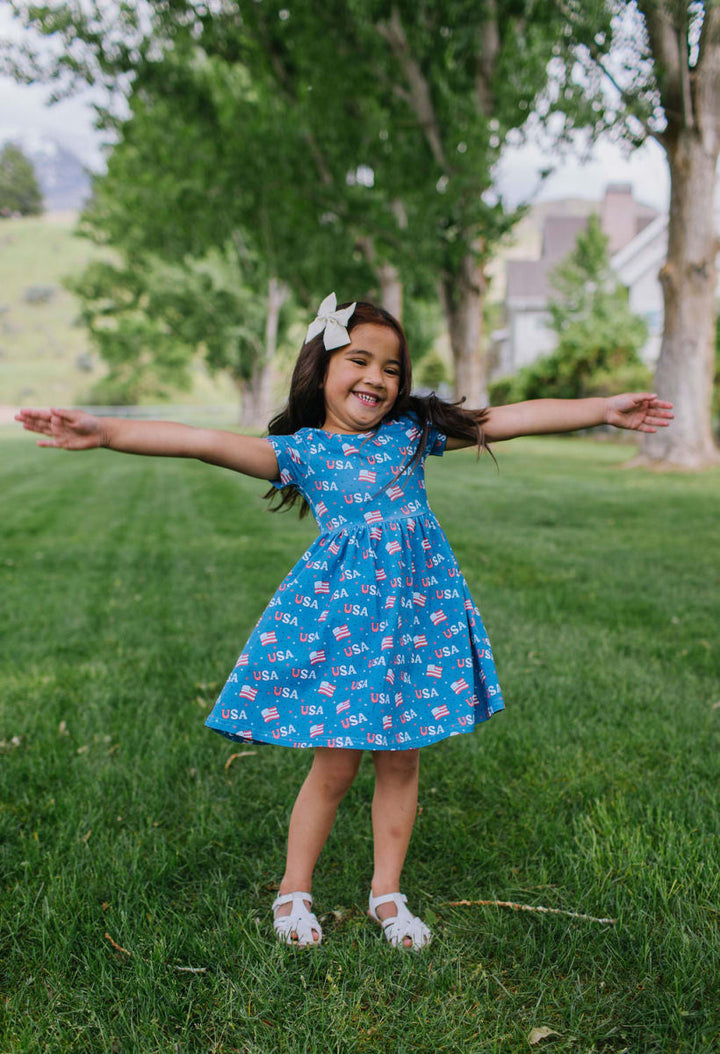Day Dress - Blue Usa
