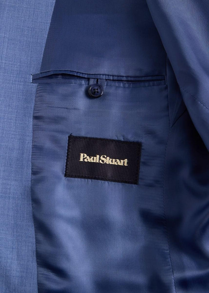 Mid Blue All Year Wool Suit - Mid Blue