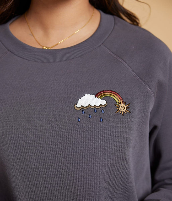 Sometimes Rainbows Sweatshirt - Charcoal
