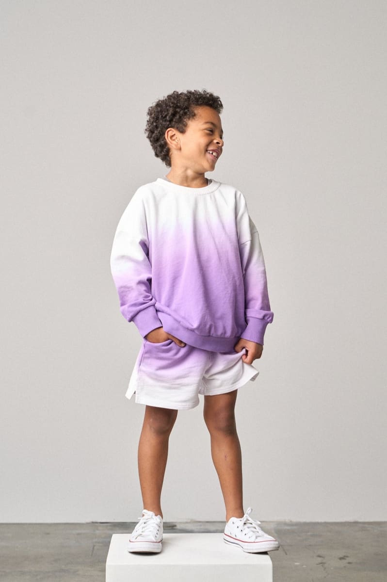 Ombre Sweatshort - Purple