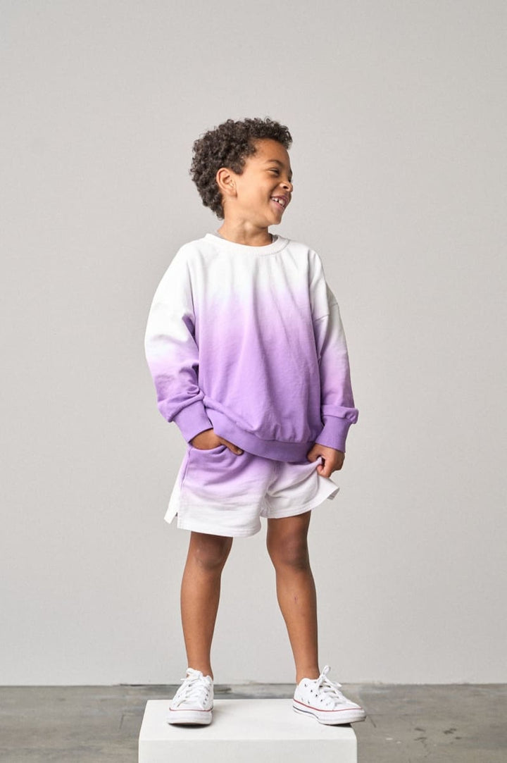 Ombre Sweatshort - Purple