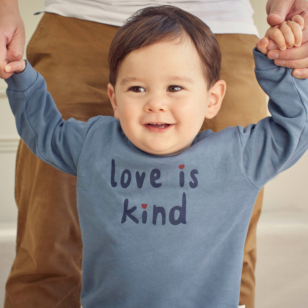 Love Is Kind Slogan Sweatshirt
