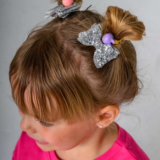 Festive Bow Hair Clips