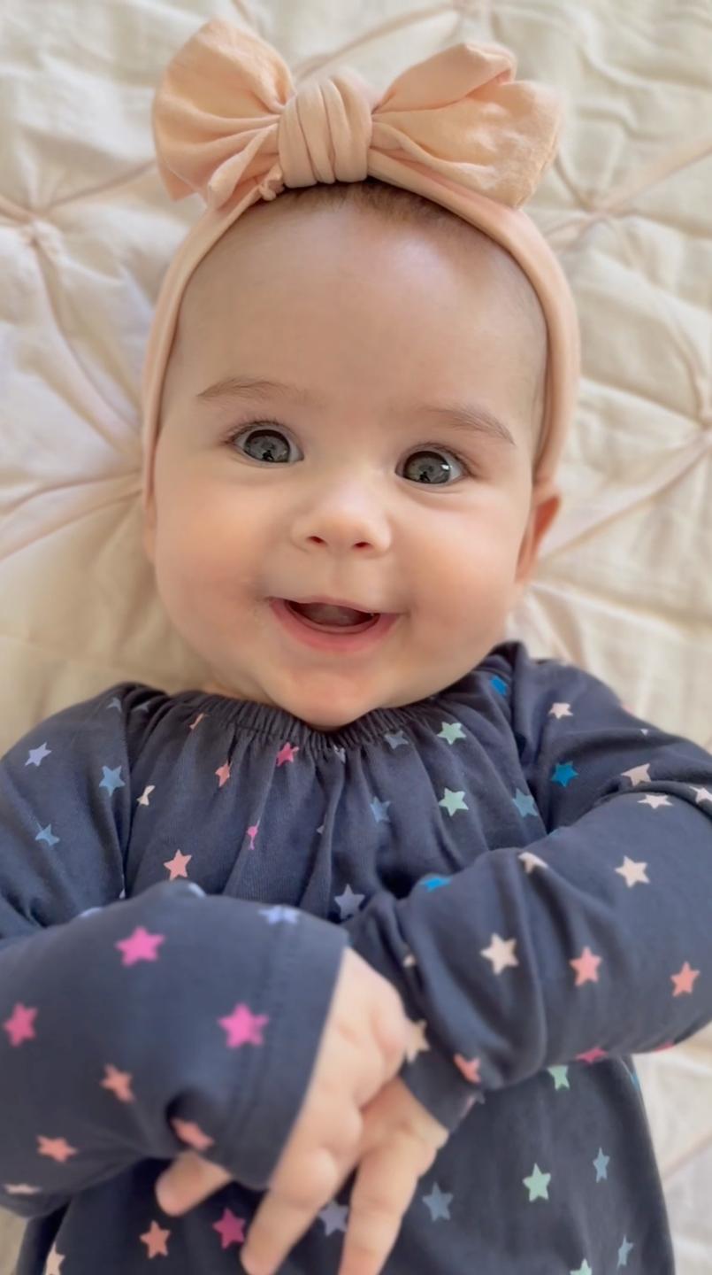 Raglan Baby Romper - Rainbow Stars