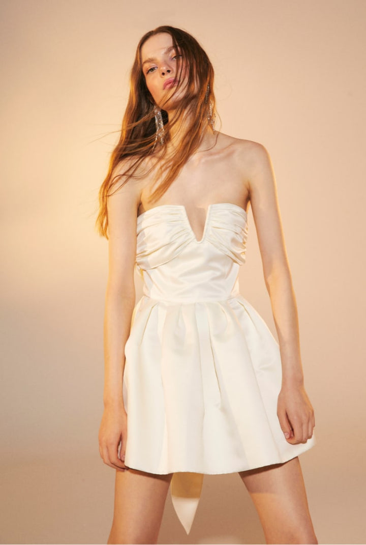 Miro Strapless Mini Dress - Vanilla Ice