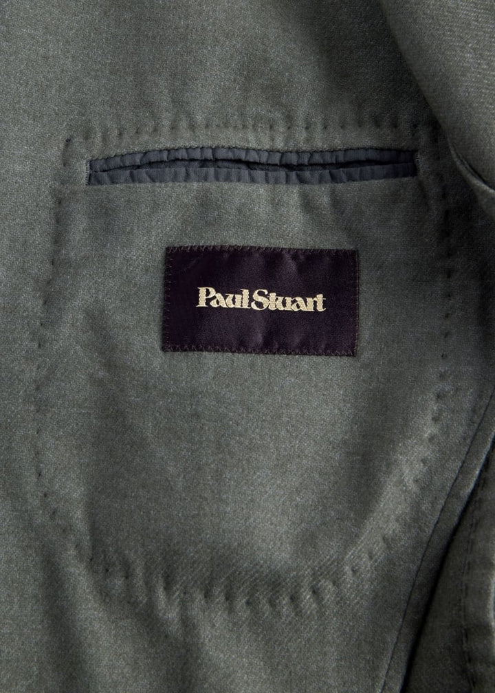 Wool Garment Dyed Jacket - Sage