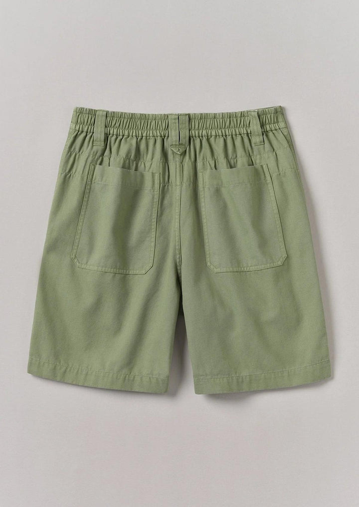 Rory Cotton Canvas Shorts Light Sage