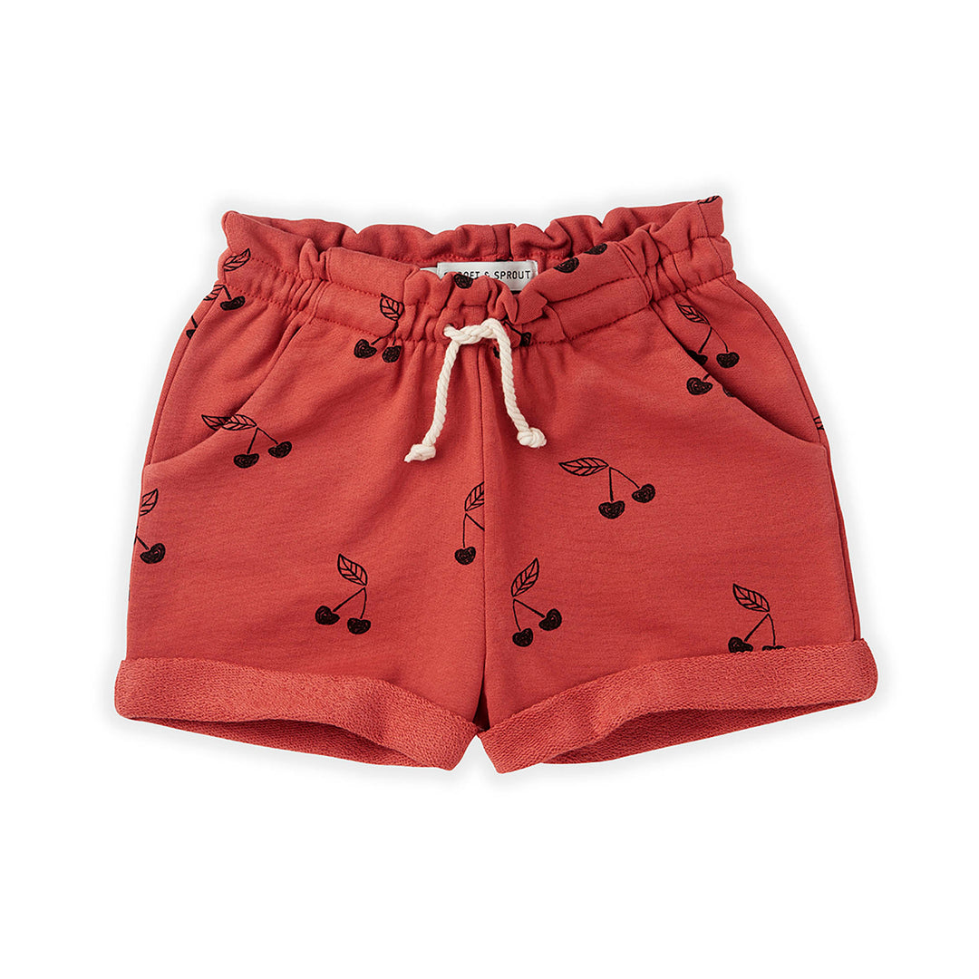 Short Print Cherry - Cherry Red Shorts Sproet & Sprout 
