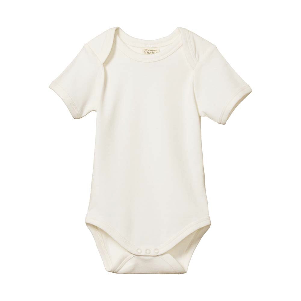 Short Sleeve Bodysuit - Natural Bodysuits + Onesies Nature Baby 