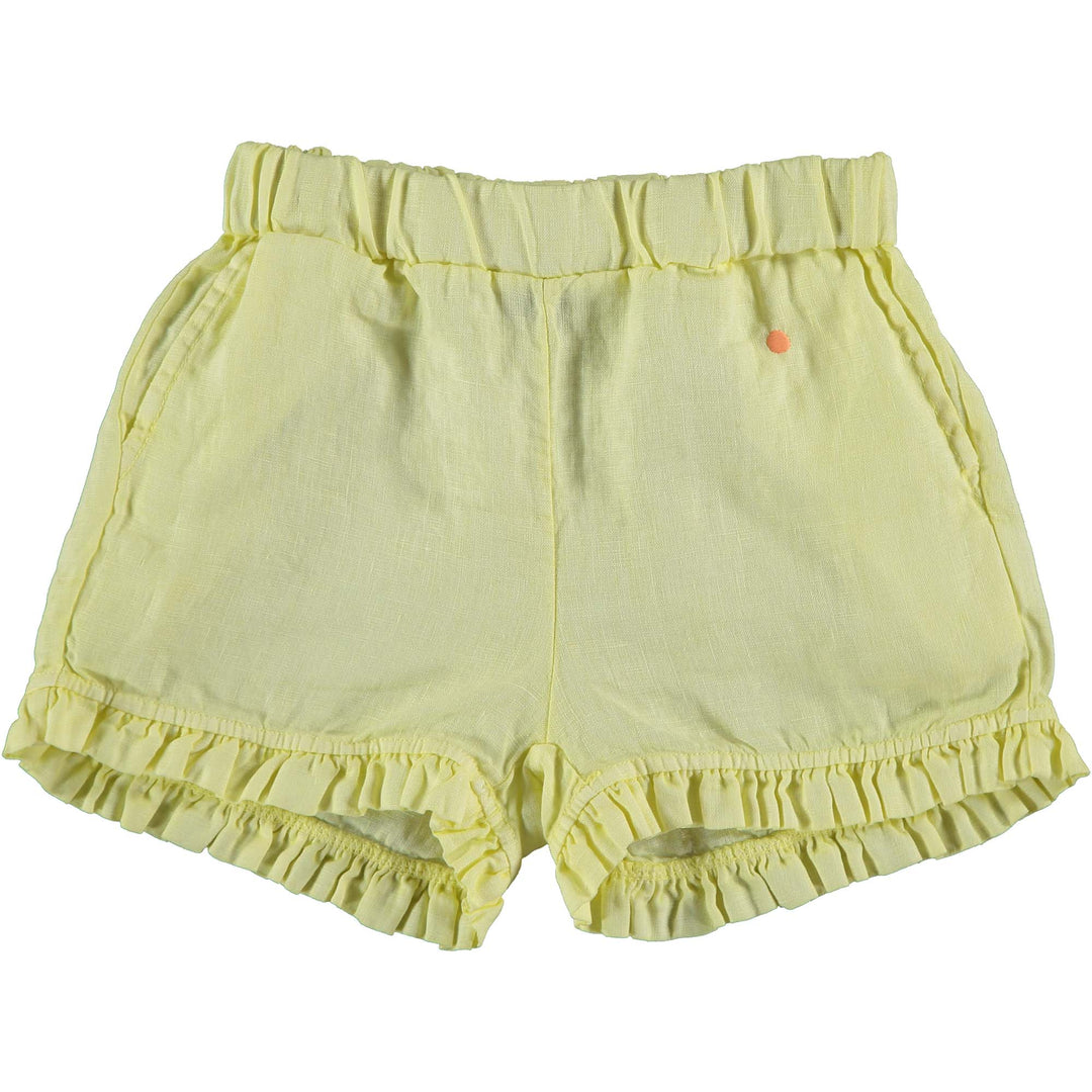Shorts Frill Dot - Sunshine Yellow Shorts BonMot 