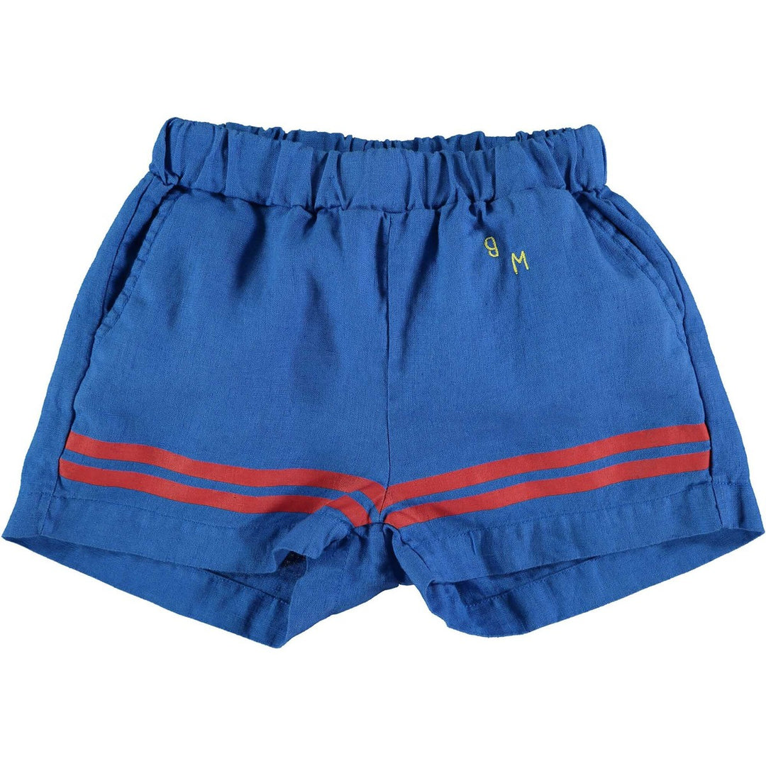 Shorts Linen Bottom Stripes - Fresh Blue Shorts BonMot 