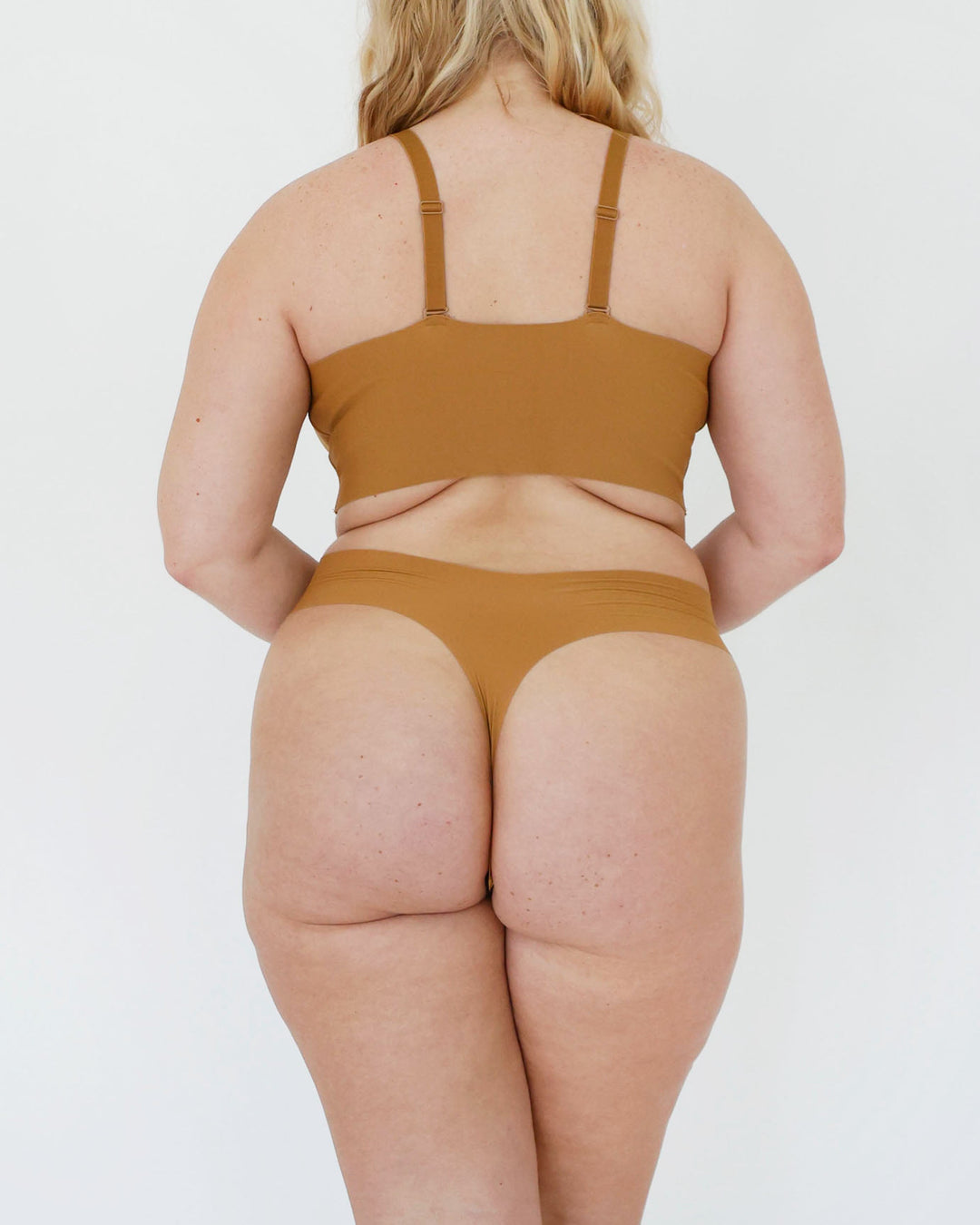 Signature Mid-Rise Thong - Honey