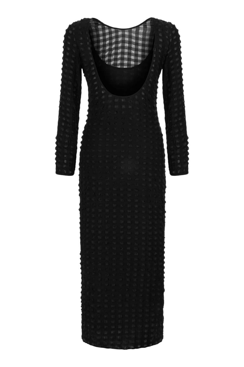 Open Back Dress - Black