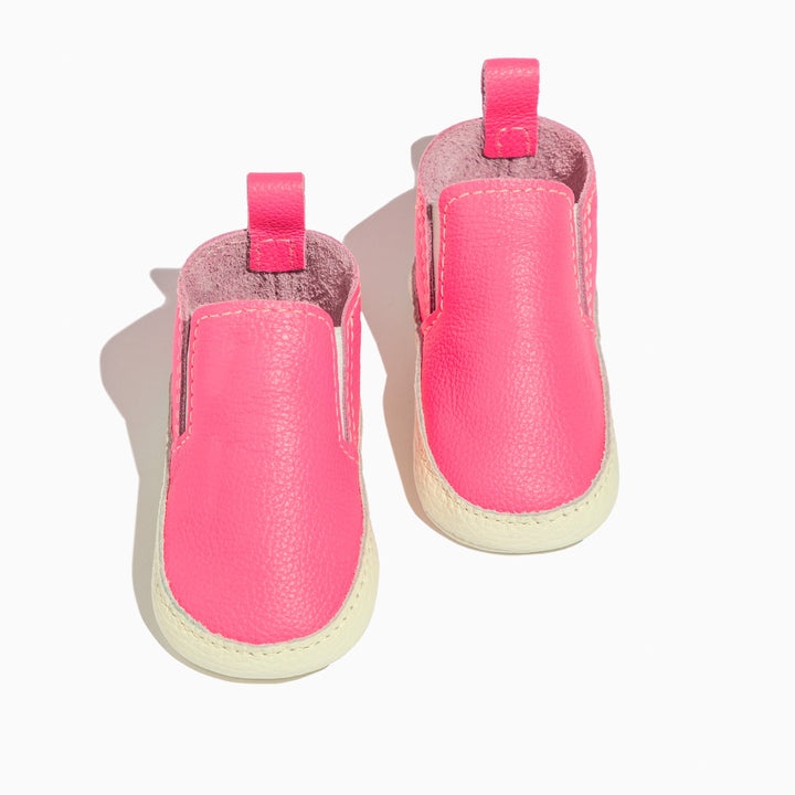 Hot Pink Slip On Baby Shoe