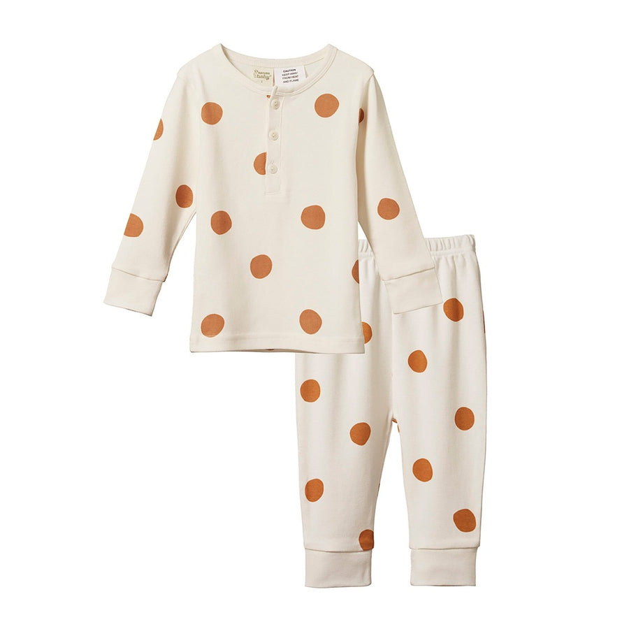 Long Sleeve Pajama Set - Smudge Print Sleepwear Nature Baby 