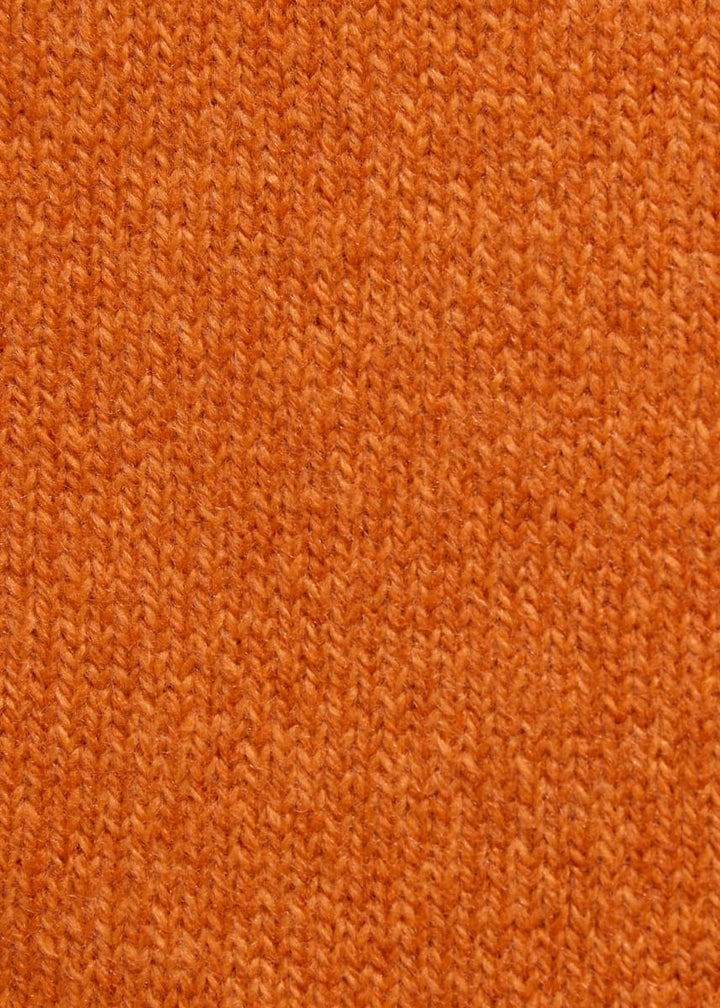 Wool Double-breasted Knit Jacket - Orange