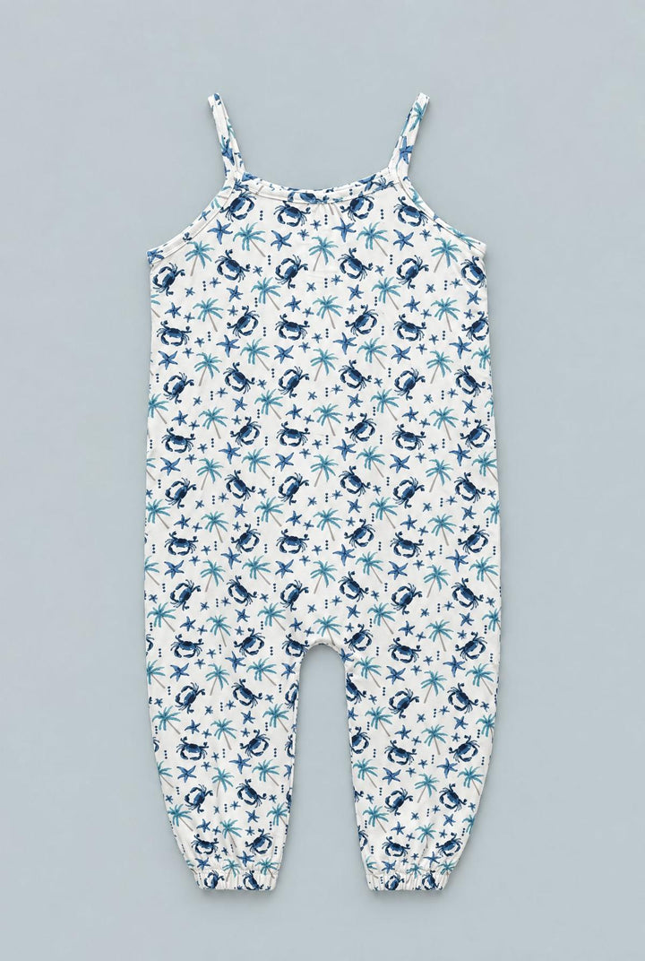 Blue Crabs Tank Pant Romper - Beach Days