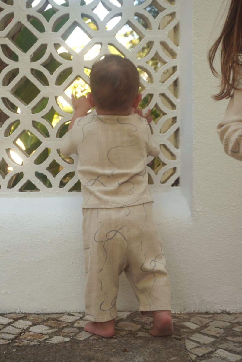 Organic Pima Cotton Kids Lounge Pants - Breeze