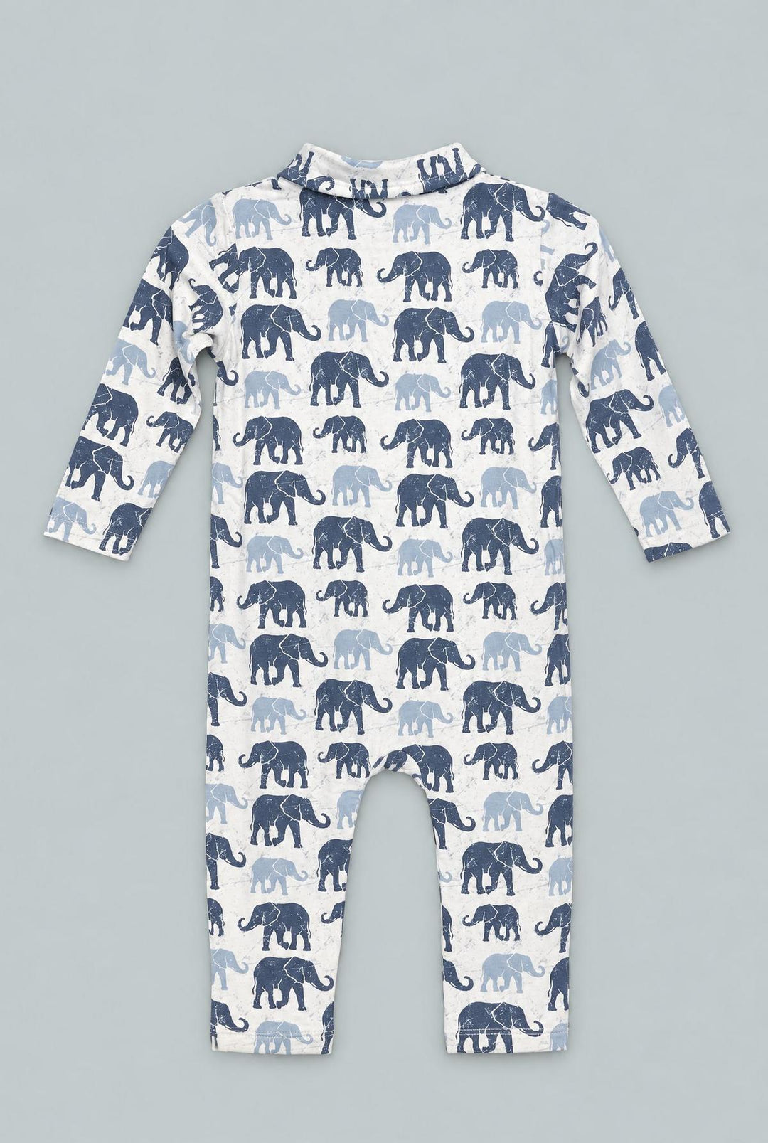 Blue Elephant Polo Romper - Ethan's Elephants