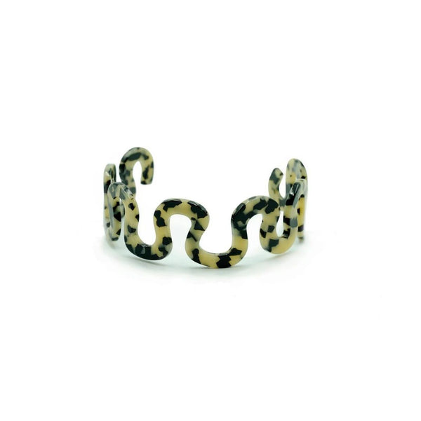 Squiggle Choker in Tortoise