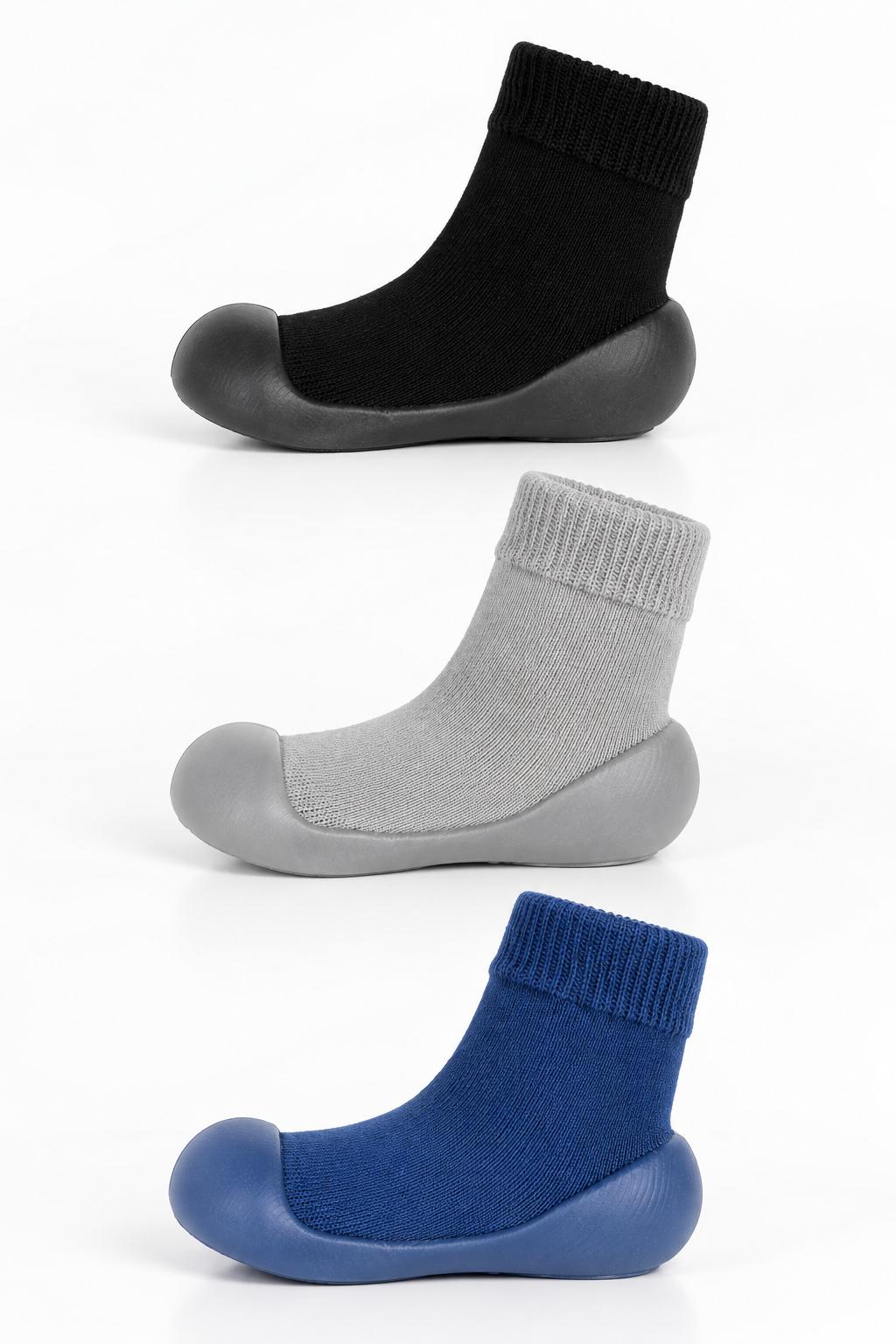 Romp Stomp SlipKix 3-Pack - Everyday Basics
