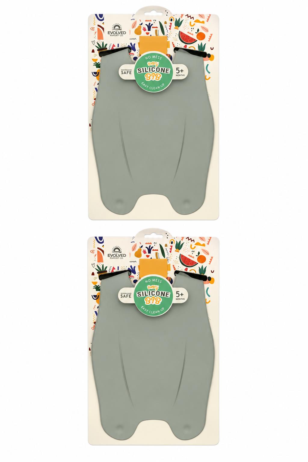 The Evolved Parent Co. Wonder Bib 2-Pack - Sage