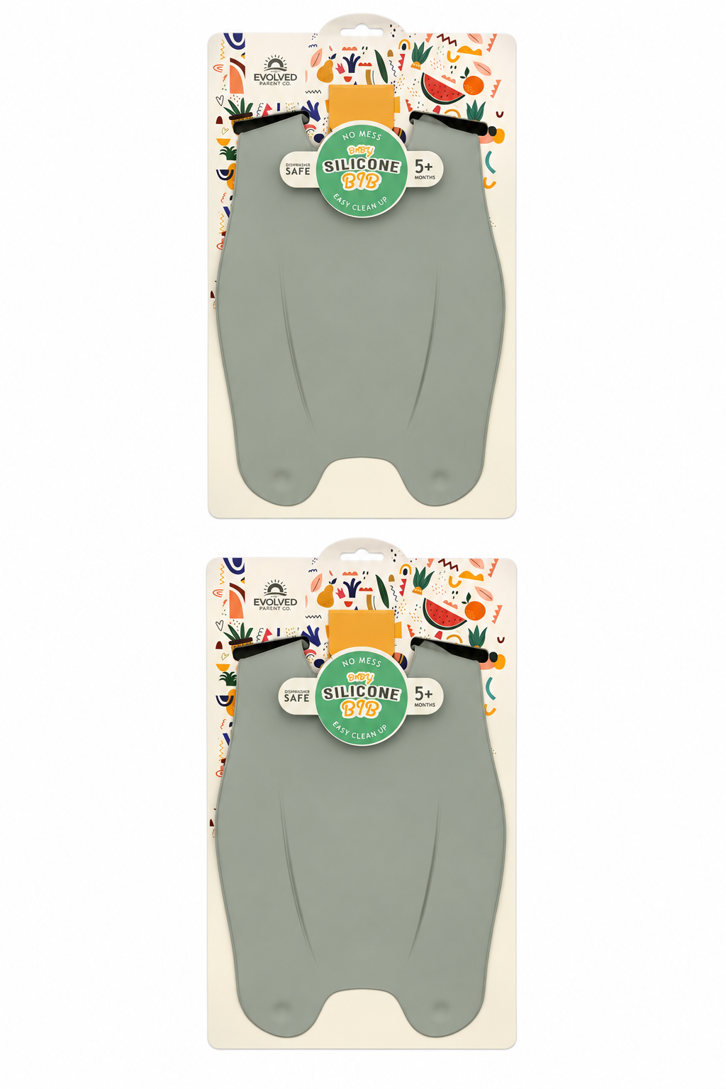 The Evolved Parent Co. Wonder Bib 2-Pack - Sage