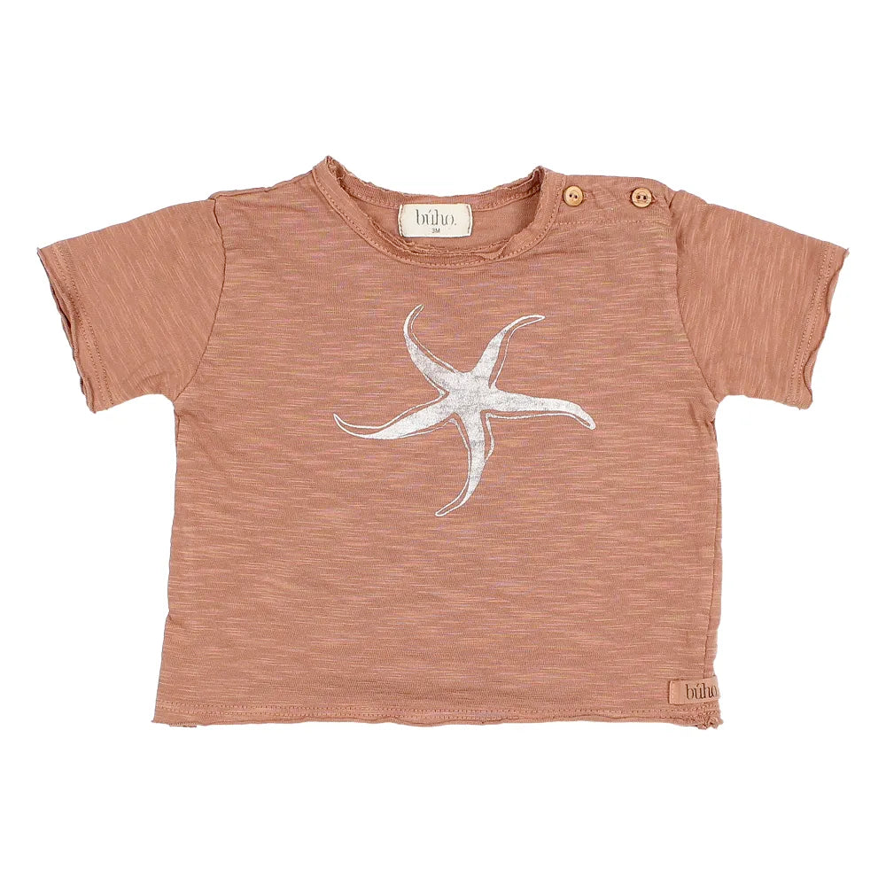 Cesar Baby Starfish T-Shirt - Cocoa