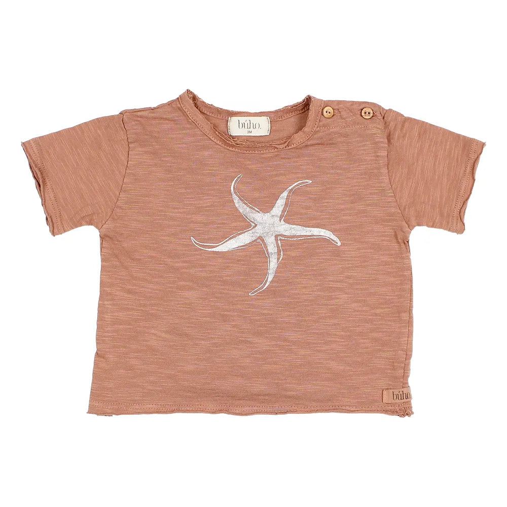 Cesar Baby Starfish T-Shirt - Cocoa T-Shirts Buho 