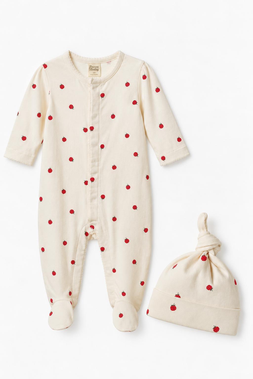 Lucy Suit & Beanie Set - Raspberry