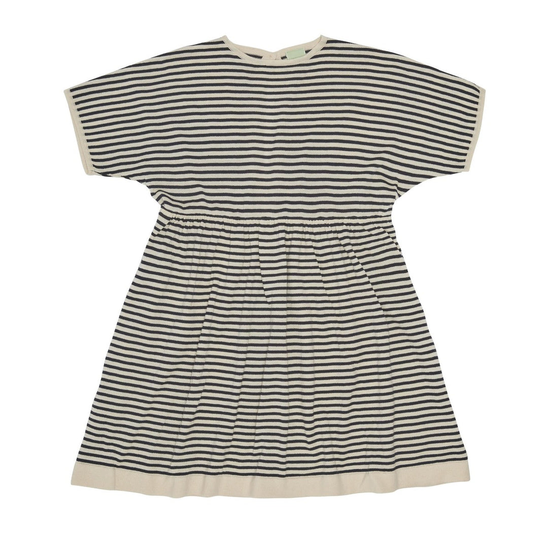Striped Dress - Ecru/Indigo Dresses + Skirts FUB 