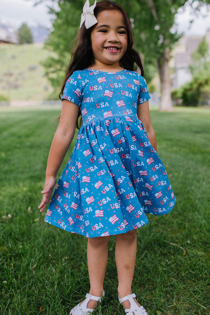Day Dress - Blue Usa