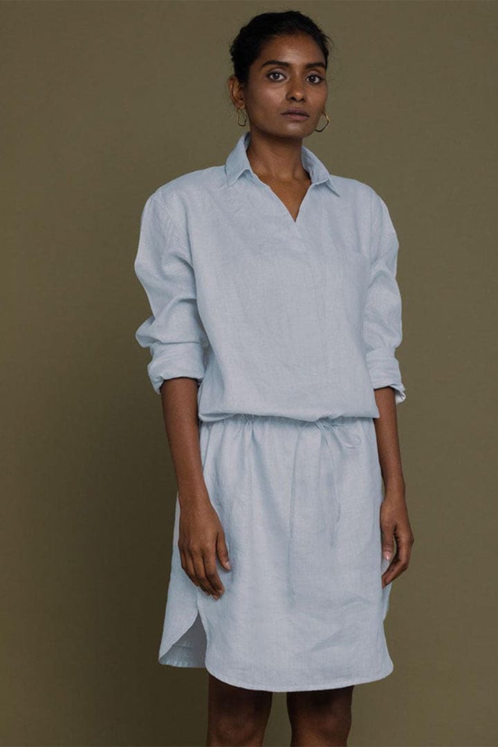 Meet Me By The Cliff Dress - Summer Blue