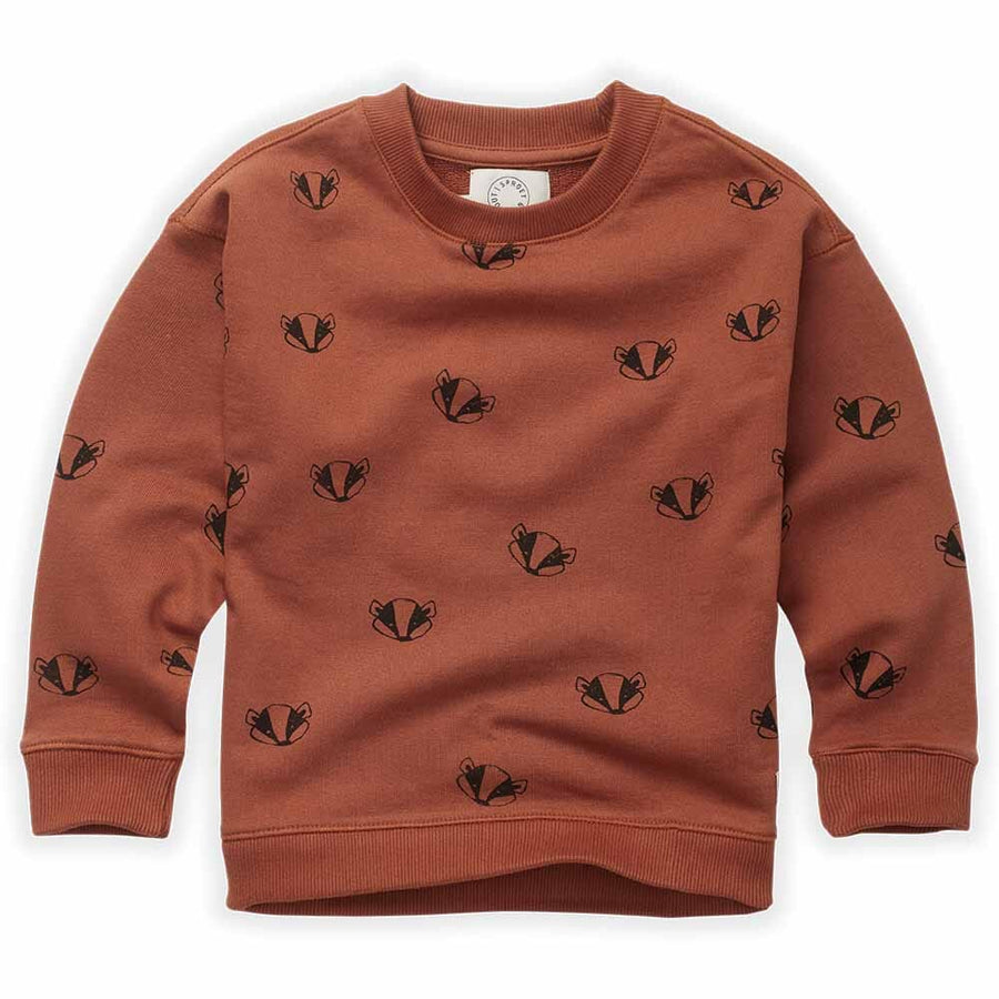 Sweatshirt Badger Print - Auburn Sweatshirts Sproet & Sprout 