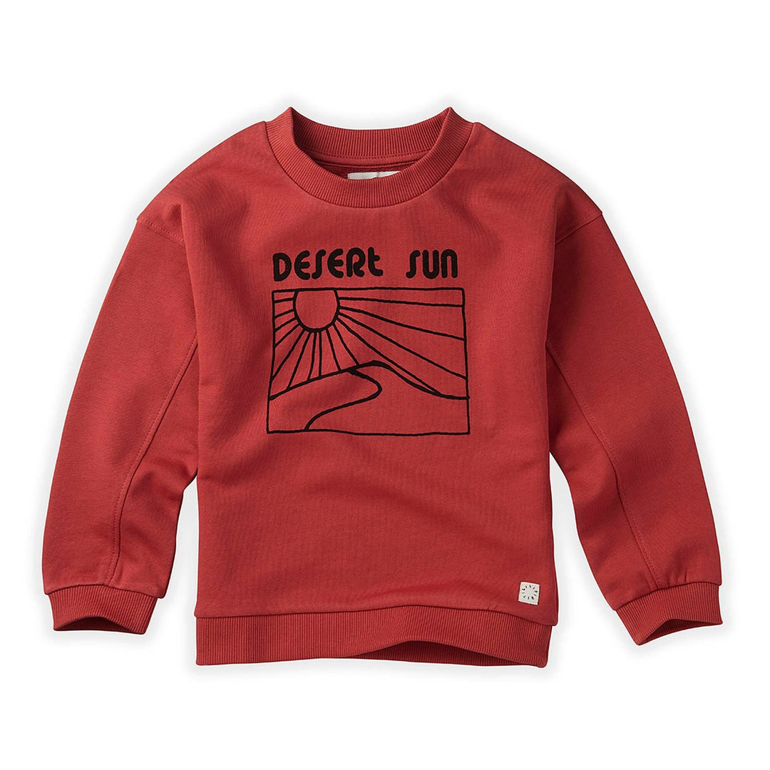 Sweatshirt Desert Sun - Cherry Red