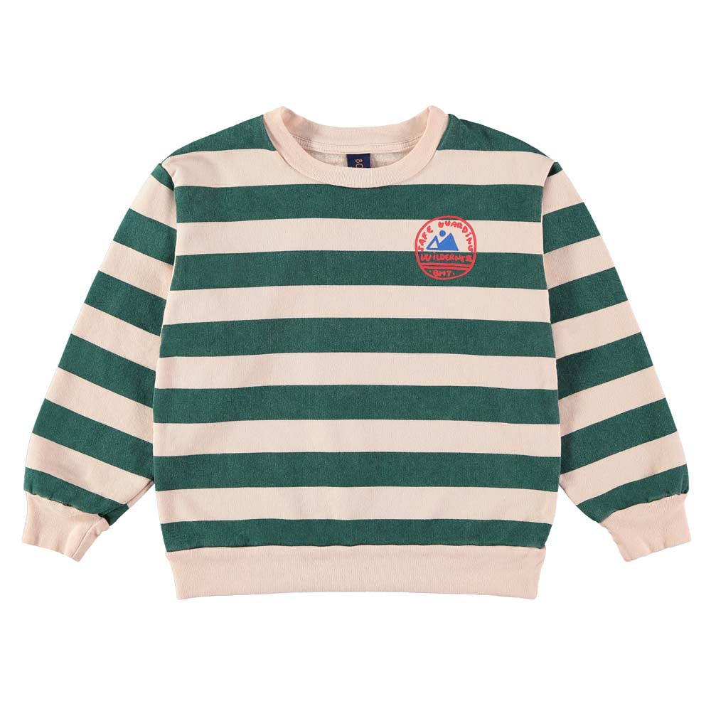 Sweatshirt Wide Stripes - Fog