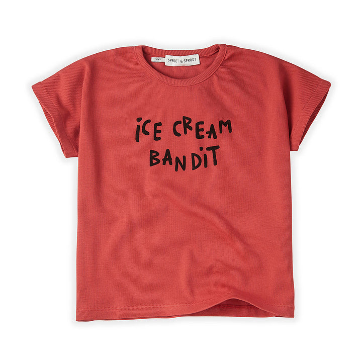 T-Shirt Ice Cream Bandit - Cherry Red T-Shirts Sproet & Sprout 