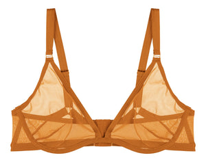 Follow Your Desires Plunge Bra - Mustard