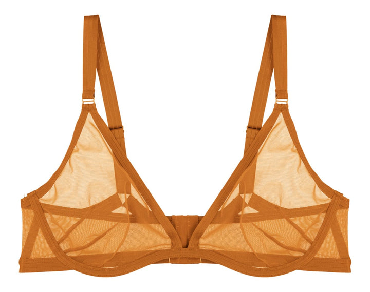 Follow Your Desires Plunge Bra - Mustard