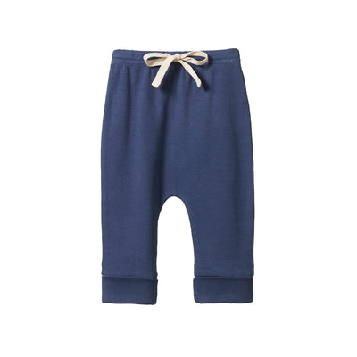 Cotton Drawstring Pants - Vintage Indigo