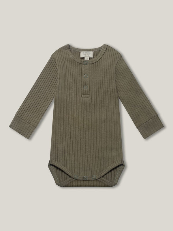 The Ribbed Onesie Baby - Sage
