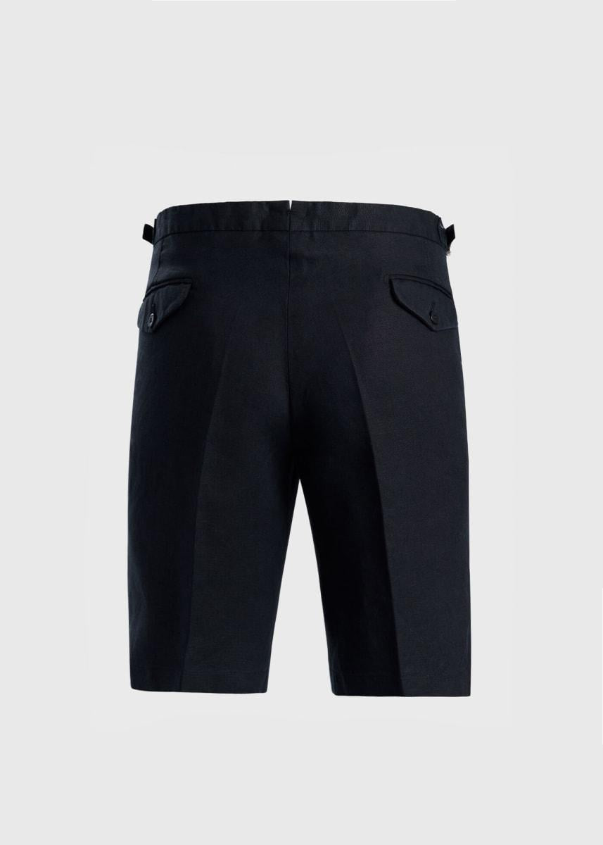 Phineas Cole Linen Walk Short - Black - Bermuda Short
