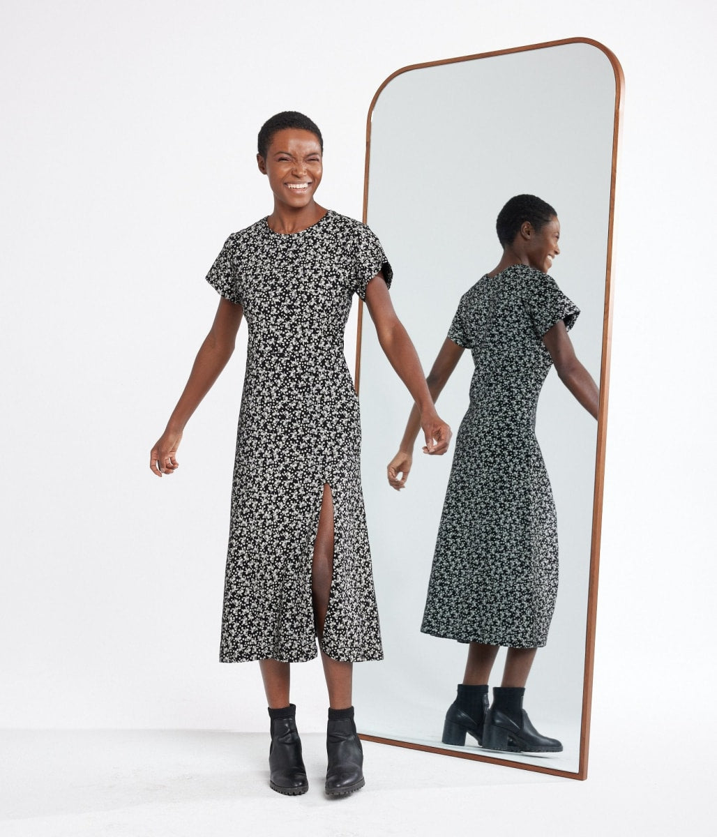 Claudia Dress - Black Floral