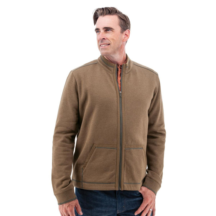 Waylen Organic Cotton Fleece Jacket - Teak