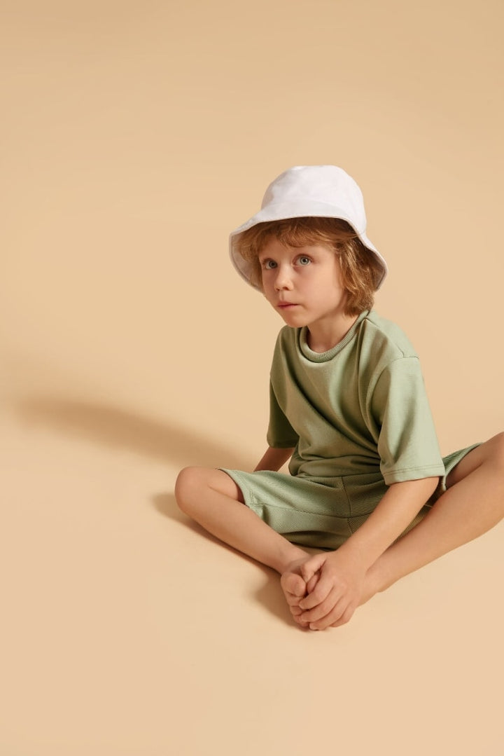 Grow With Me Biker Shorts - Minted Sage Rib