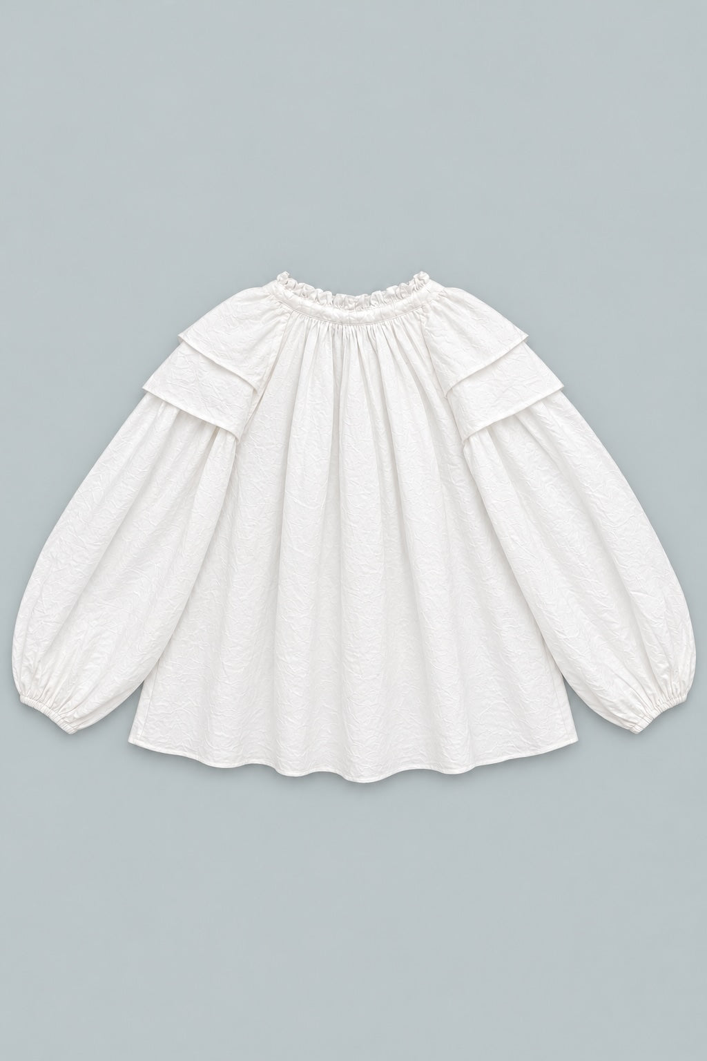 Ruffle Top - White